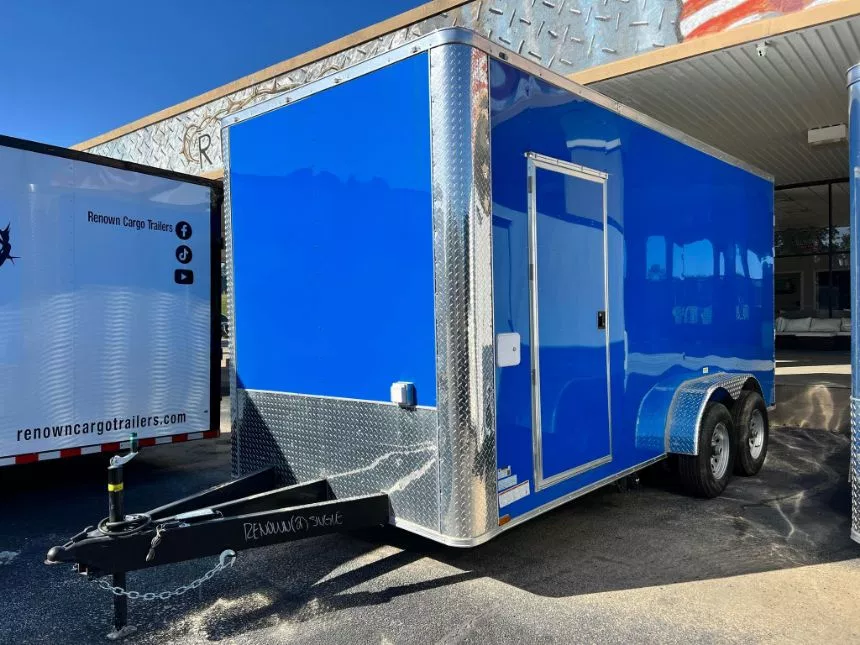 7 X 16 TA DEEP BLUE CONCESSION TRAILER – Quality Cargo