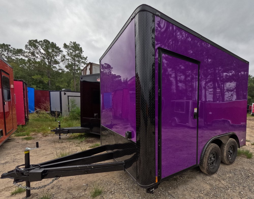 8.5×12 Purple Concession Trailer – Food & Vending – Quality Cargo
