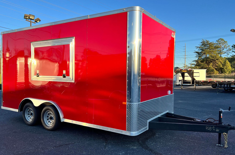 8.5X16TA RED CONCESSION TRAILER – ROCK SOLID CARGO