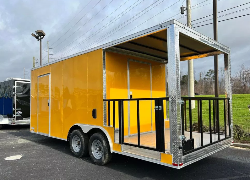8.5X20 TA YELLOW BBQ TRAILER – Quality Cargo