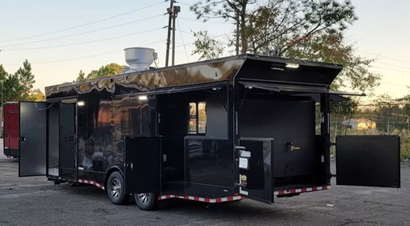 8.5×26 PREMIUM TURNKEY BBQ TRAILER W/ SMOKER – (#RCT-842)