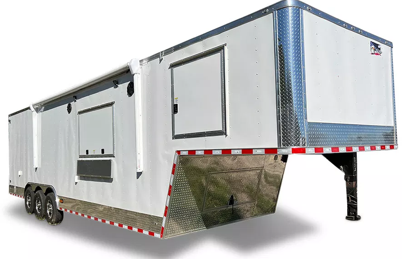 8.5×36 Gooseneck Food Trailer | Large Mobile Kitchen – Freedom Cargo