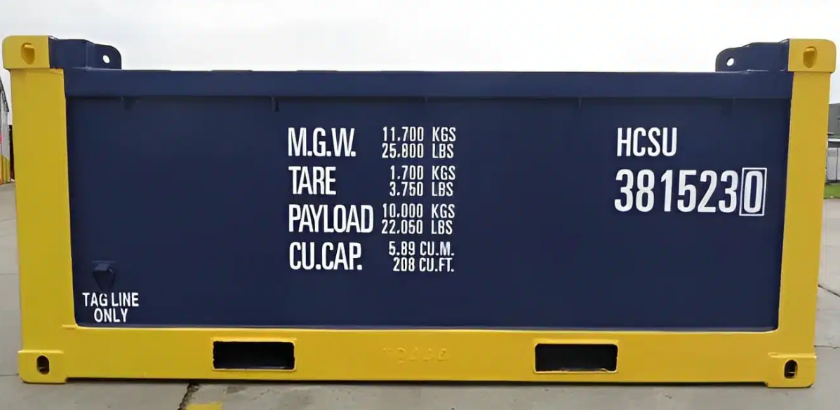 10ft DNV 2.7-1 Half Height Open Top Offshore Container | Stackable Corten Steel | ISO & EN12079 Certified