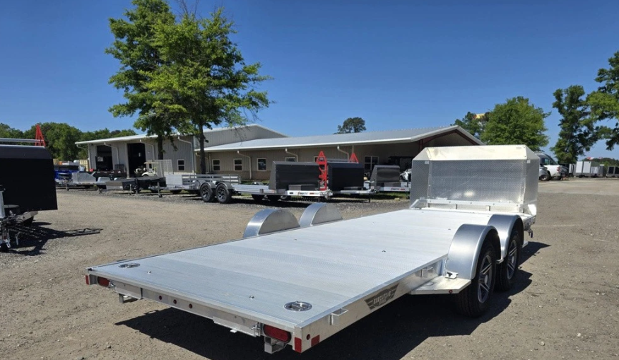 2025 Aluma 8218 Tilt Anniversary Car Hauler Trailer Aluminum New
