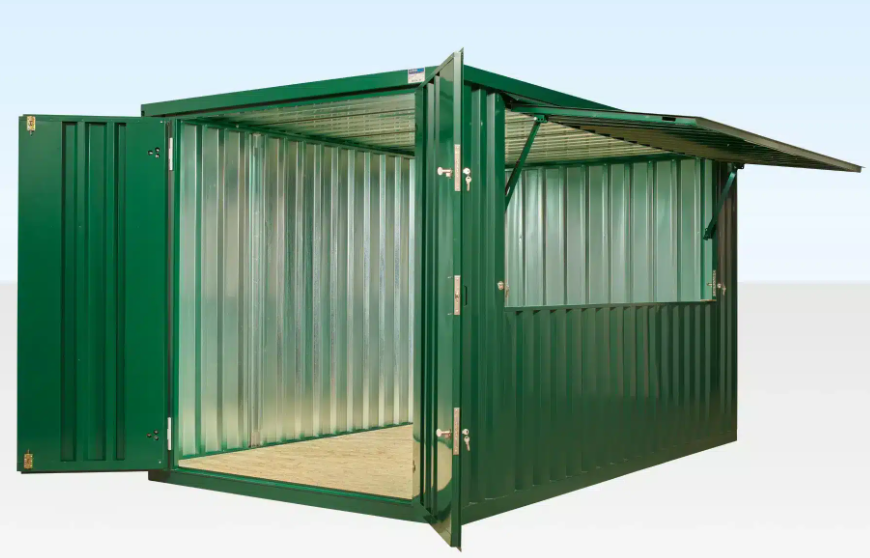4m Flat Pack Kiosk Container